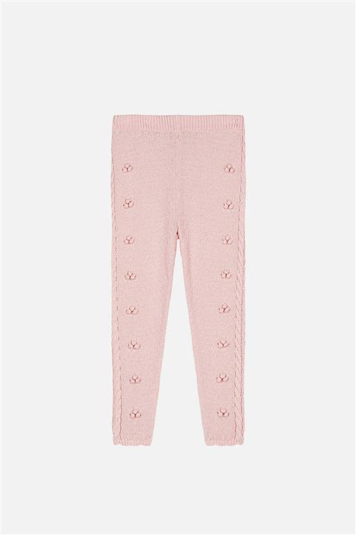 Louise Misha Molda Strikkede Leggings Blush  Blush-7 Y  Lyserød  7 år  kvinde