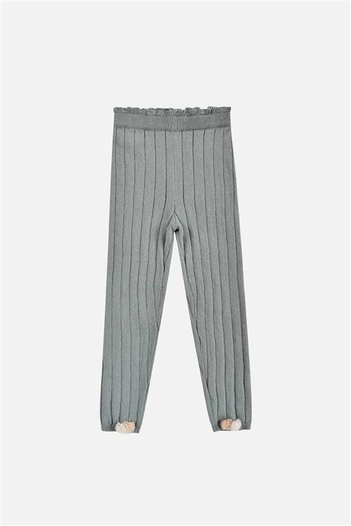 Louise Misha Moldavia Strikkede Leggings Seashore  Seashore-4 Y  Grå  4 år  kvinde