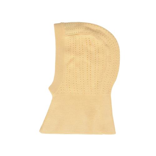 FUB Pointelle Balaclava Wheat  Wheat-90/100 cm Wool Beige  90/100 cm  Unisex