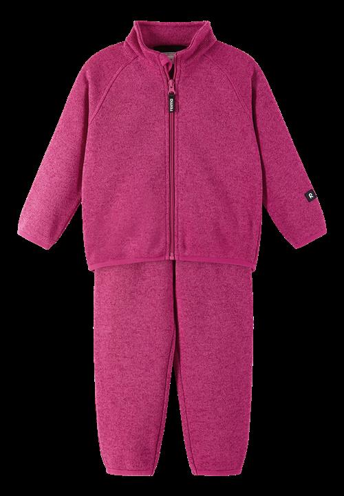 Reima Tahto Fleece-sæt Rosy Berry  Rosy Berry-92 cm  Lyserød  92 cm  Unisex