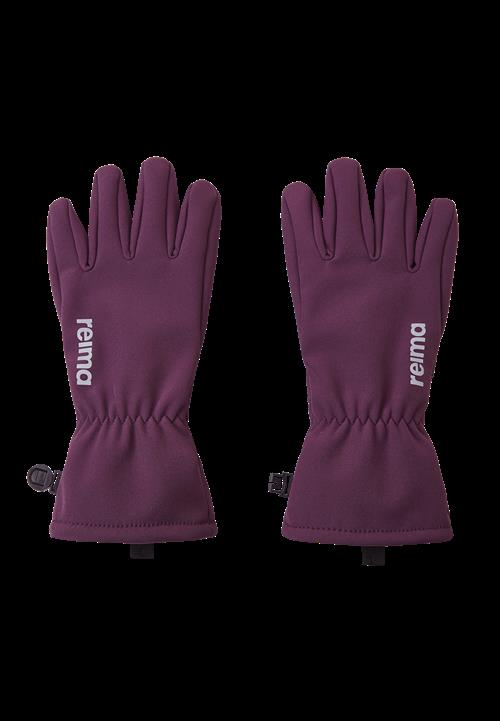 Reima Tehden Softshell Handsker Deep Purple  Deep Purple-3 Y  Lilla  3 år  Unisex