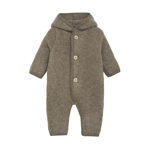 Huttelihut Pixie Heldragt I Uldfleece Savannah Melange  Savannah Melange 86 cm  Brun  86 cm  Unisex
