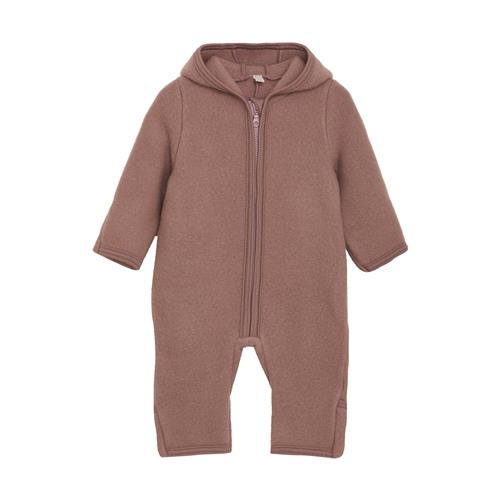 Huttelihut Heldragt I Uldfleece Med Ører Burlwood  Burlwood 86 cm  Lyserød  86 cm  Unisex