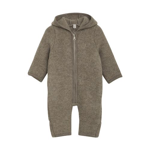 Huttelihut Heldragt I Uldfleece Savannah Melange  Savannah Melange 68 cm  Brun  68 cm  Unisex