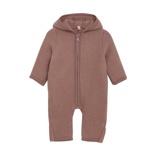 Huttelihut Heldragt I Uldfleece Burlwood  Burlwood 80 cm  Lyserød  80 cm  Unisex
