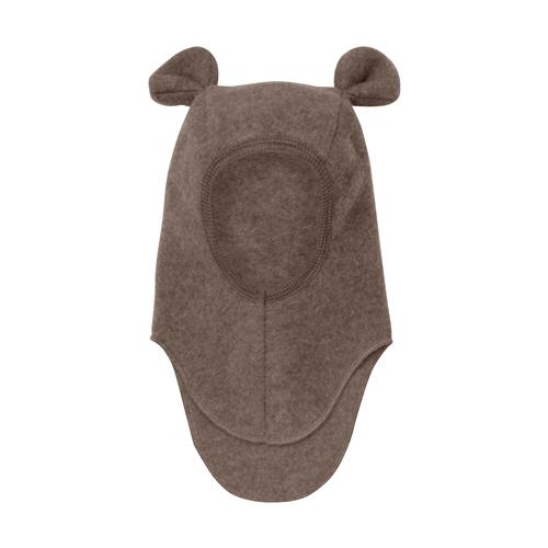 Huttelihut Balaclava I Uldfleece Med Ører Brown Melange  Brown Melange 48 cm  Brun  48 cm  Unisex