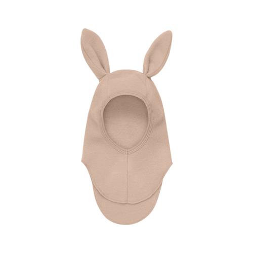 Huttelihut Balaclava med Ører i Uld Fleece Mahogany Rose 2-4 Y  Lyserød  2-4 år  unisex