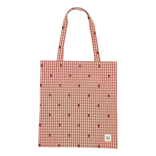 Se Flöss Molly Taske Medium Berry Gingham  Berry Gingham-One Size  Rød  One Size  kvinde ved Babyshop