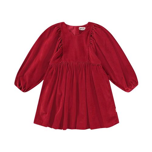 Se Molo GOTS Caiosi Kjole Velvety 134/140 cm  Rød  134/140 cm  kvinde ved Babyshop
