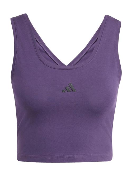 ADIDAS SPORTSWEAR Sportsoverdel 'Essentials'  mørkelilla / sort