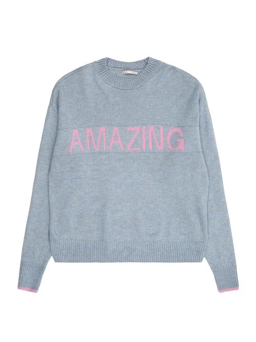 ONLY GIRLS Pullover 'KOGAMOUR'  aqua / lyserød