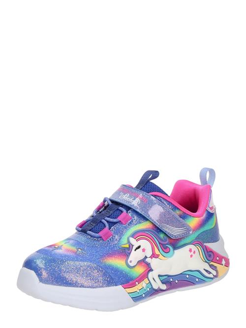 SKECHERS Sneakers 'UNICORN CHASER'  blå / turkis / pink / hvid