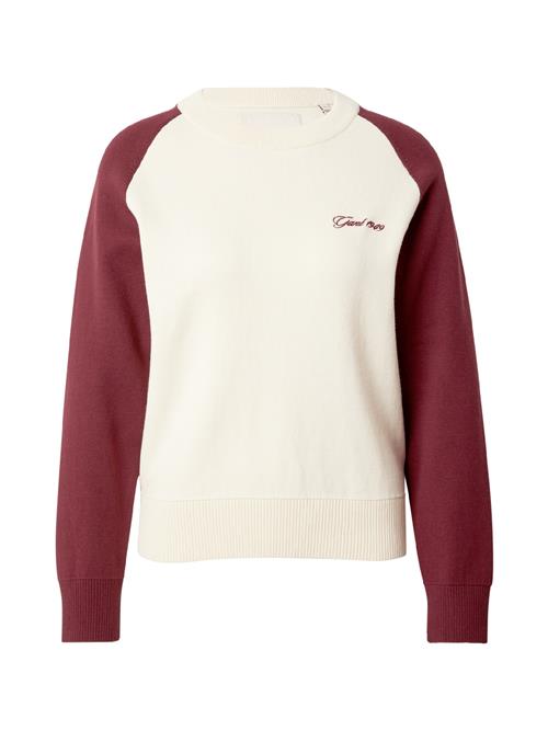 GANT Pullover  vinrød / hvid