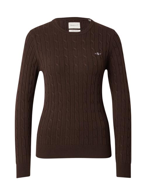 GANT Pullover  mørkebrun