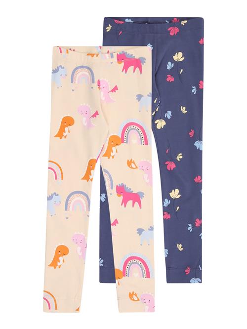 NAME IT Leggings 'NMFNulana'  chamois / marin / lyseblå / pink