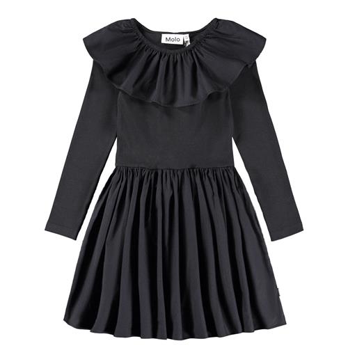 Molo Cille Kjole Med Lange Ærmer Black  Black 122/128 cm  Sort  122/128 cm  kvinde