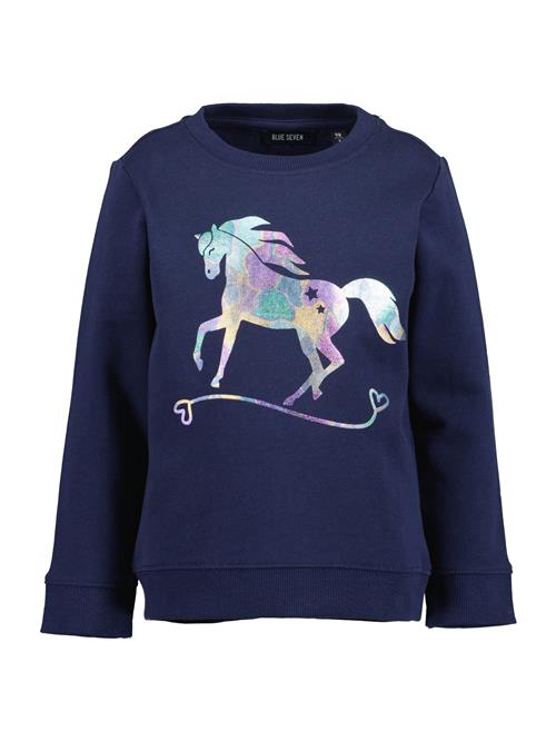 BLUE SEVEN Sweatshirt  ultramarinblå / lyseblå / gul / lilla