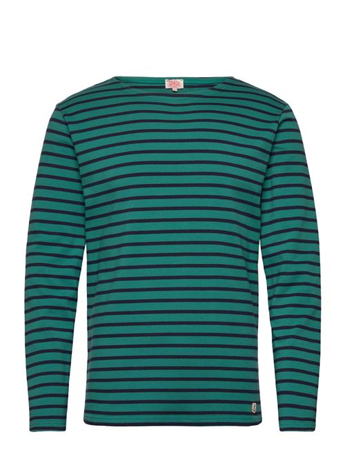 Se Breton Striped Shirt Héritage Armor Lux Green ved Booztlet