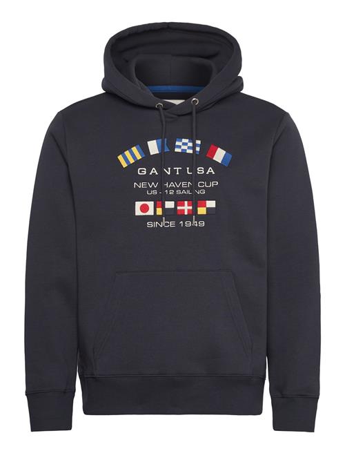 Graphic Sweat Hoodie GANT Navy