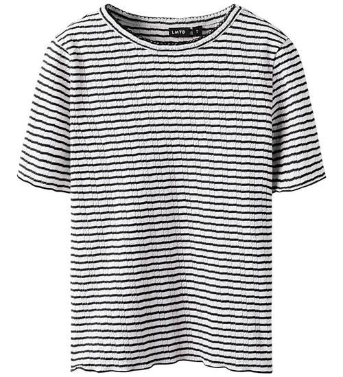 LMTD T-shirt - NlfSeher - Black Coffee/White