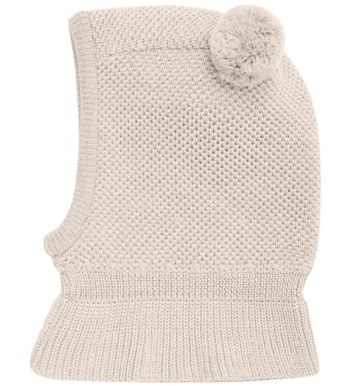 Huttelihut Elefanthue - Uld - 2-lags - Sand Melange m. Kvaster
