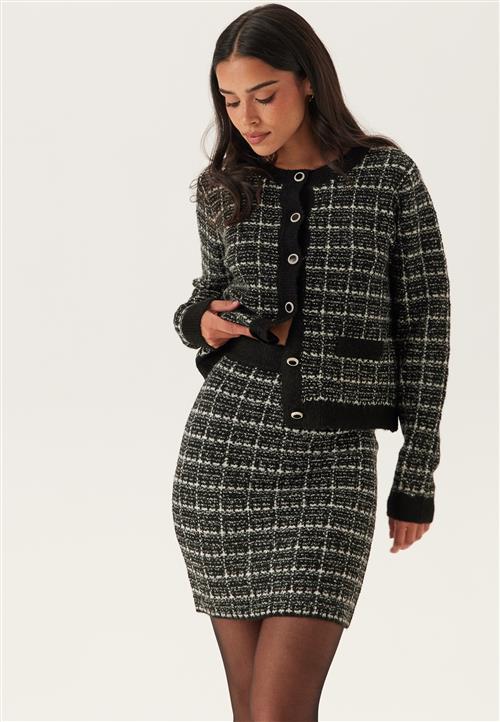 VILA Audrey Check Knit Skirt