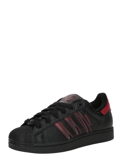 ADIDAS ORIGINALS Sneaker low 'SUPERSTAR II'  rød / sort