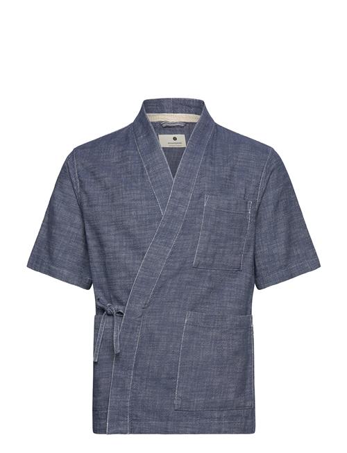 Akjesper Twill S/S Kimono Anerkjendt Navy