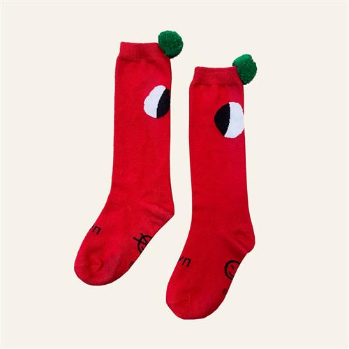 Wynken Pom Pom Sokker Ladybird Red  Ladybird Red 31/34EU  Rød  31-34 EU  Unisex