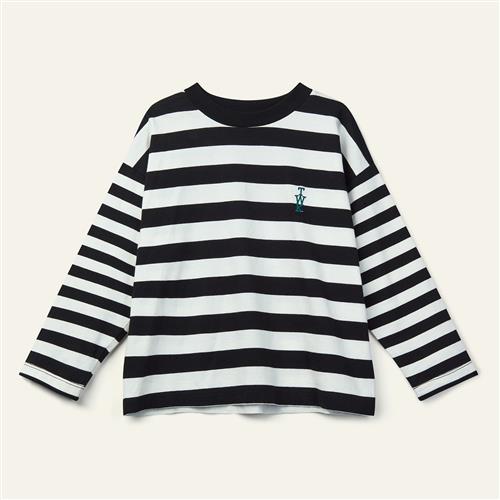 Wynken Duet T-shirt Med Lange Ærmer Black Ecru  Black Ecru 8Y  Sort  8 år  Unisex