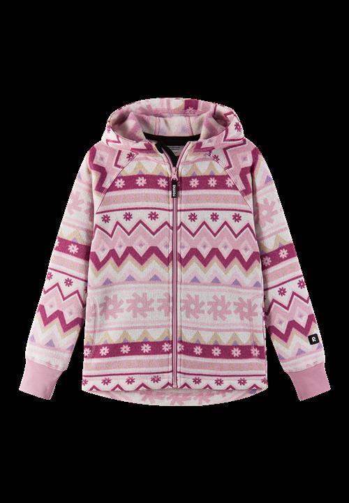 Reima Northern Fleece-hættetrøje Grey Pink  Grey Pink-116 cm  Lyserød  116 cm  Unisex