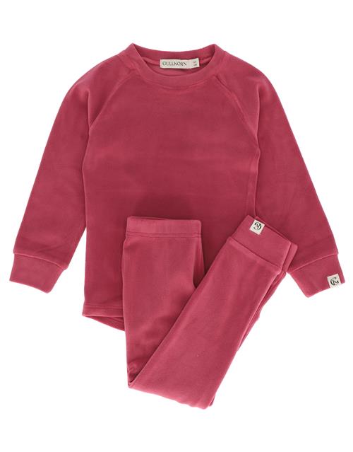 Gullkorn Design Jona Fleece-sæt Warm Rose  Warm Rose 122/128 cm      kvinde