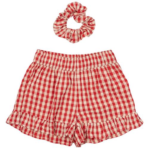The New Nally Shorts Poppy Red Check 7-8 Y  Rød  7-8 år  kvinde