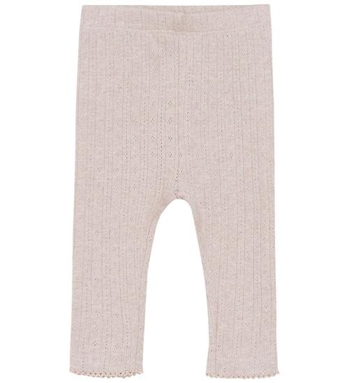 Fixoni Leggings - Violet Ice Melange m. Hulmønster