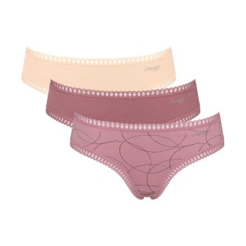 Sloggi Trusser 3P GO Crush Hipster Briefs Flerfarvet bomuld XX-Large Dame