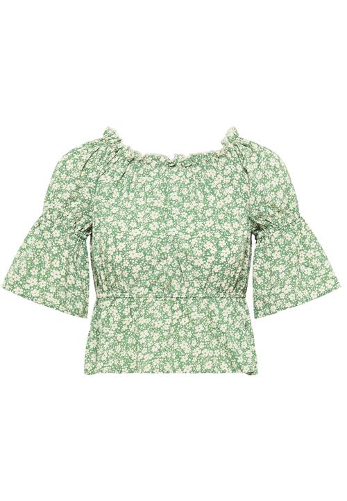 MYMO Bluse  lysegrøn / hvid