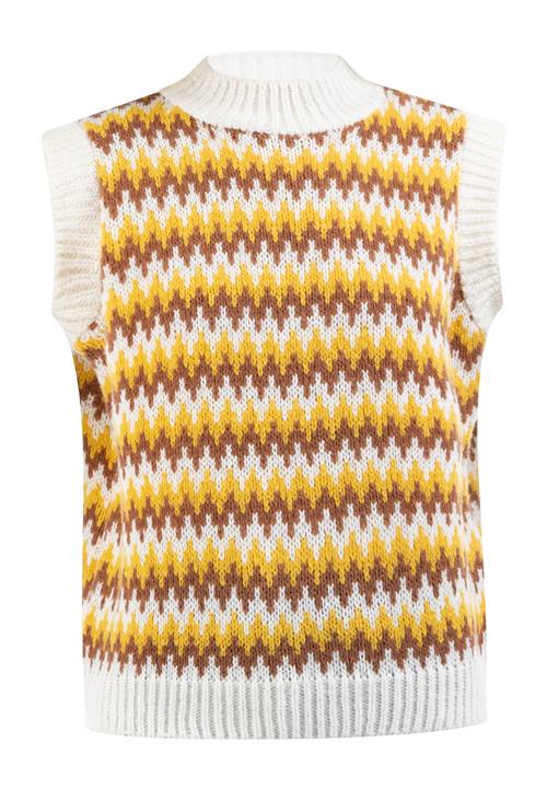 usha FESTIVAL Pullover 'Rakata'  brun / gul / hvid