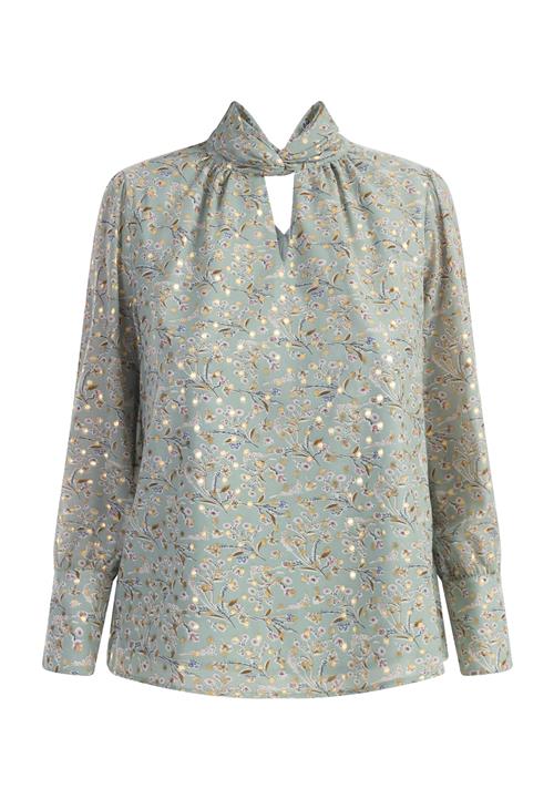 faina Bluse  beige / gul / lysegrøn
