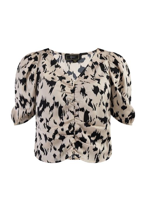 faina Bluse  beige / sort