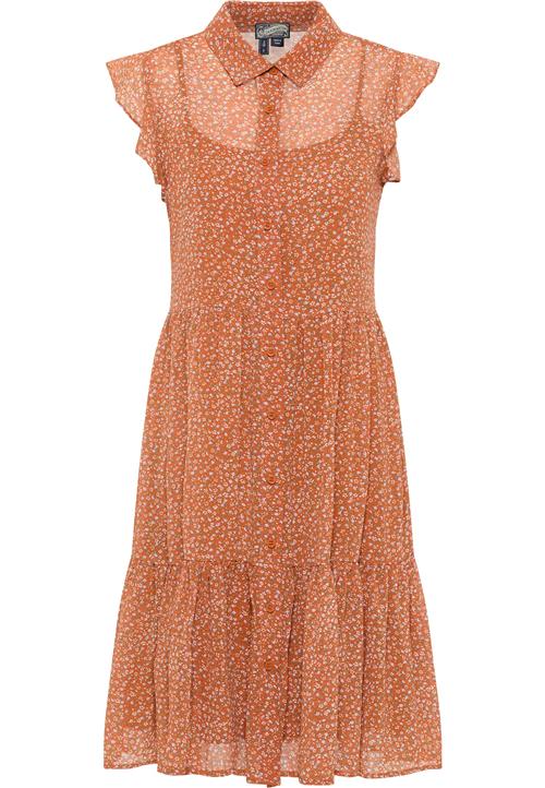 DreiMaster Vintage Blusekjole  lyseblå / lysegrøn / orange / hvid