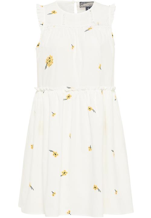 DreiMaster Vintage Sommerkjole  gul / grøn / hvid