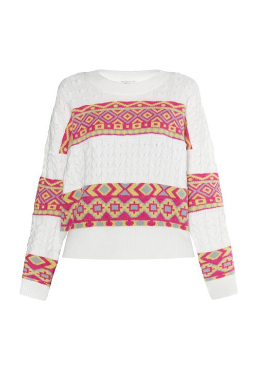 IZIA Pullover 'Gaya'  lyseblå / gul / rød / hvid