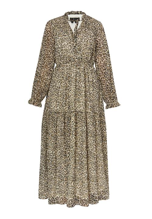 faina Kjole 'Dedica'  sand / lysebeige / sort