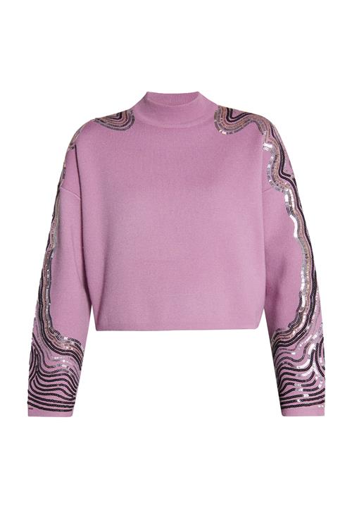 Se faina Pullover 'Nelice'  sølvgrå / lilla / sort ved About You