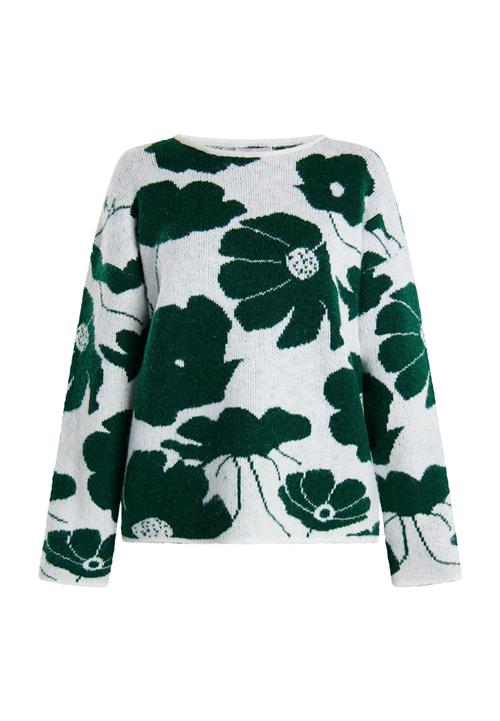 Usha Pullover 'Lurea'  grøn / hvid