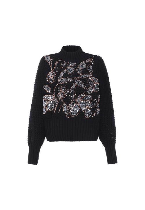 faina Pullover  bronze / sort / sølv