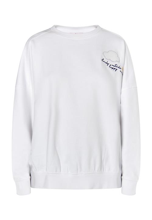 MYMO Sweatshirt 'Keepsudry'  gul / aubergine / hvid