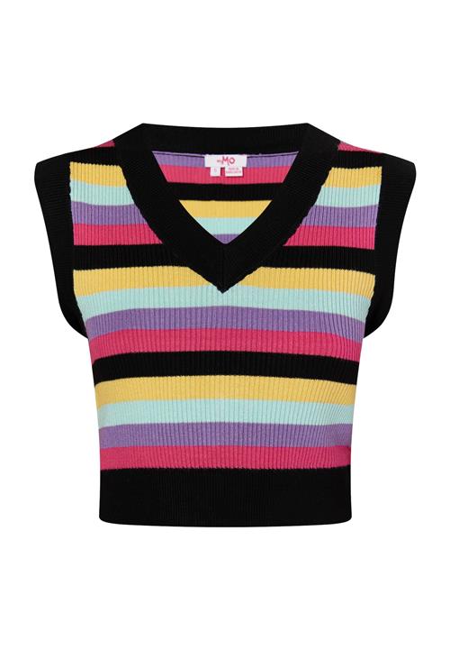 MYMO Pullover 'Keepsudry'  gul / lyselilla / pink / sort