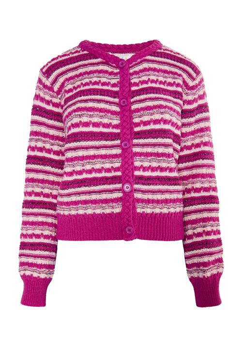 Se IZIA Cardigan  pink / sort / hvid ved About You