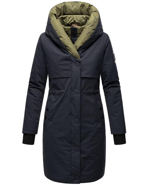 NAVAHOO Vinterfrakke 'Snowelf'  navy / oliven / sort